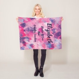 Monogrammed filt av kärlek