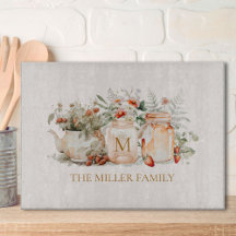 Monogrammed Forest Blommigt Botaniska familjen Nam