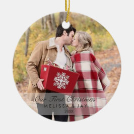 Monogrammed första helgdagar för julprydnad | julgransprydnad keramik