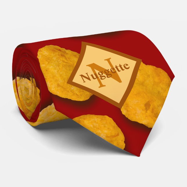 Monogrammed Funny Chicken Nugget Mönster Slips (Rullad)