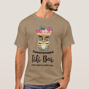 Monogrammed Funny Island Beach Tiki Pub T Shirt