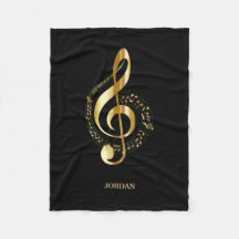 Monogrammed Golden Clef