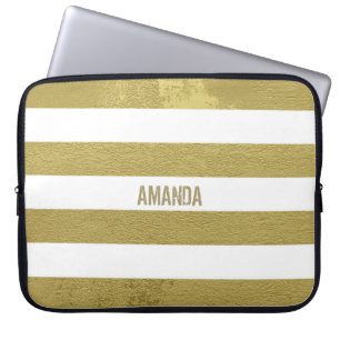 Monogrammed Golden Rand Laptop Fodral