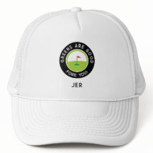 Monogrammed Golf Funny Golfer Greens Saying Custom
