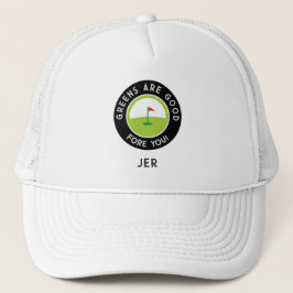 Monogrammed Golf Funny Golfer Greens Saying Custom Keps