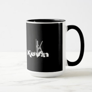 Monogrammed Grunge Mugg