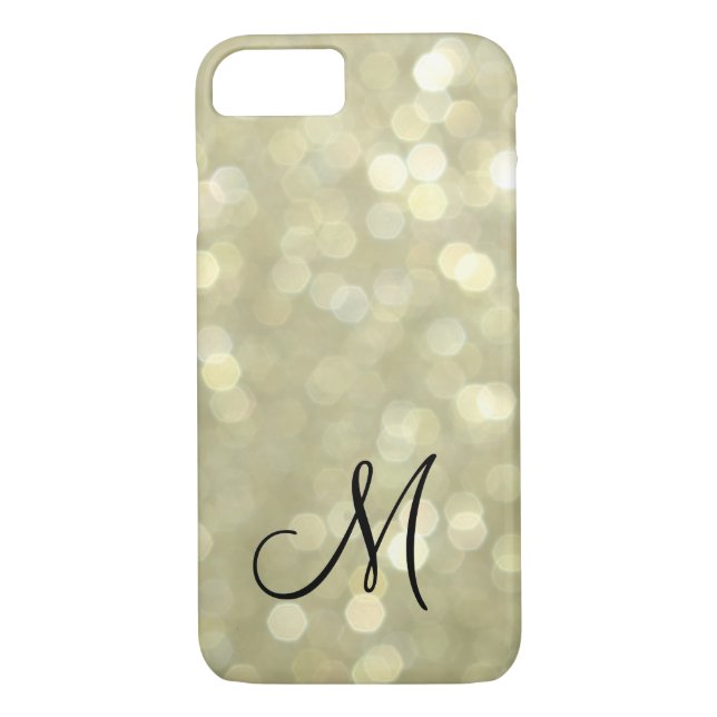 Monogrammed Guld iPhone 7 Fodral Case-Mate iPhone Skal (Baksida)