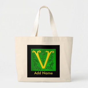 Monogrammed hänga lös jumbo tygkasse