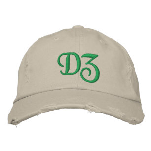 MONOGRAMMED HATS BRODERAD KEPS