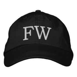 MONOGRAMMED HATS BRODERAD KEPS