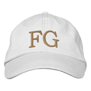MONOGRAMMED HATS BRODERAD KEPS