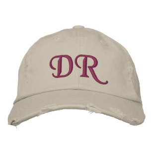 MONOGRAMMED HATS BRODERAD KEPS
