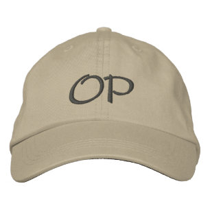 MONOGRAMMED HATS BRODERAD KEPS