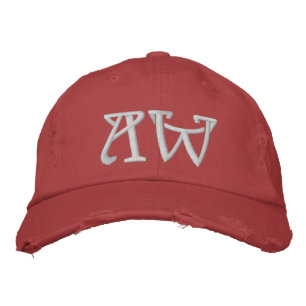 MONOGRAMMED HATS BRODERAD KEPS