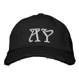 MONOGRAMMED HATS BRODERAD KEPS