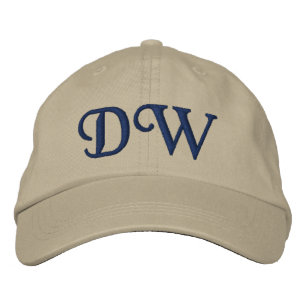 MONOGRAMMED HATS BRODERAD KEPS