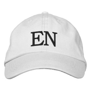 MONOGRAMMED HATS BRODERAD KEPS