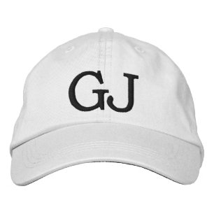 MONOGRAMMED HATS BRODERAD KEPS