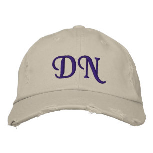 MONOGRAMMED HATS BRODERAD KEPS