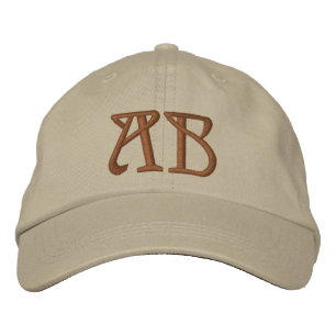 MONOGRAMMED HATS BRODERAD KEPS