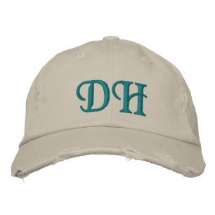 MONOGRAMMED HATS BRODERAD KEPS