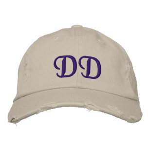 MONOGRAMMED HATS BRODERAD KEPS