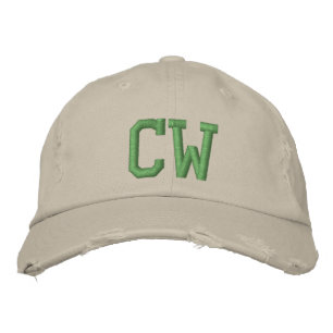 MONOGRAMMED HATS BRODERAD KEPS