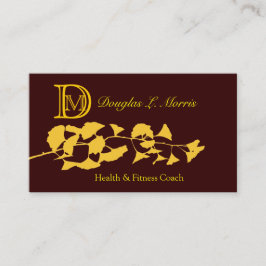 Monogrammed Holistic Zen för Ginkgo Visitkort