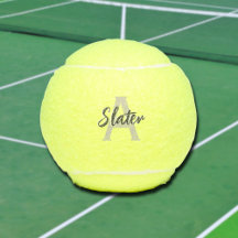 Monogrammed Initial Anpassningsbar Tennis Boll Gif
