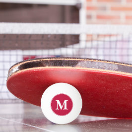 Monogrammed Initial Coach Player Bord Tennis Beer Pingisboll