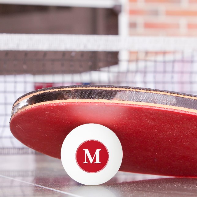 Monogrammed Initial Player Coach Bord Tennis Beer Pingisboll (Monogrammed Initial Player Coach Table Tennis Beer Ping Pong Ball)