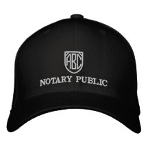Monogrammed Initialer Notary Public Customized