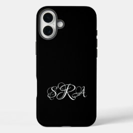 Monogrammed iPhone 16 Plus Fodral