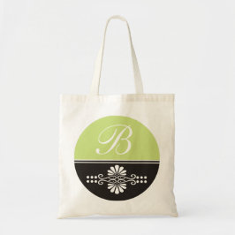 Monogrammed kanfastote bags: Limefruktgrönt & Tygkasse