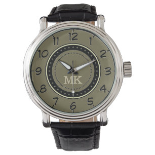 Monogrammed Khaki, stanna i tid och följa trender Armbandsur