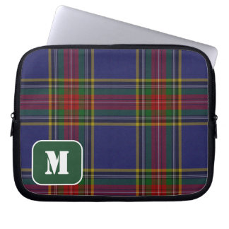 Monogrammed Klan MacBeth Tartan Laptop Fodral