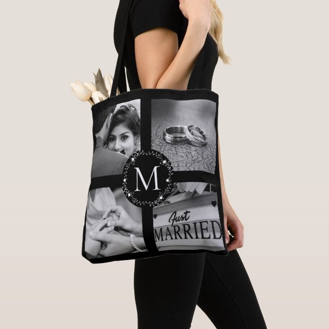 Monogrammed kollage andedräkt med Namn, föregående Tygkasse (Närbild)