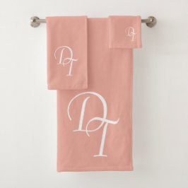 Monogrammed - korall Rosa