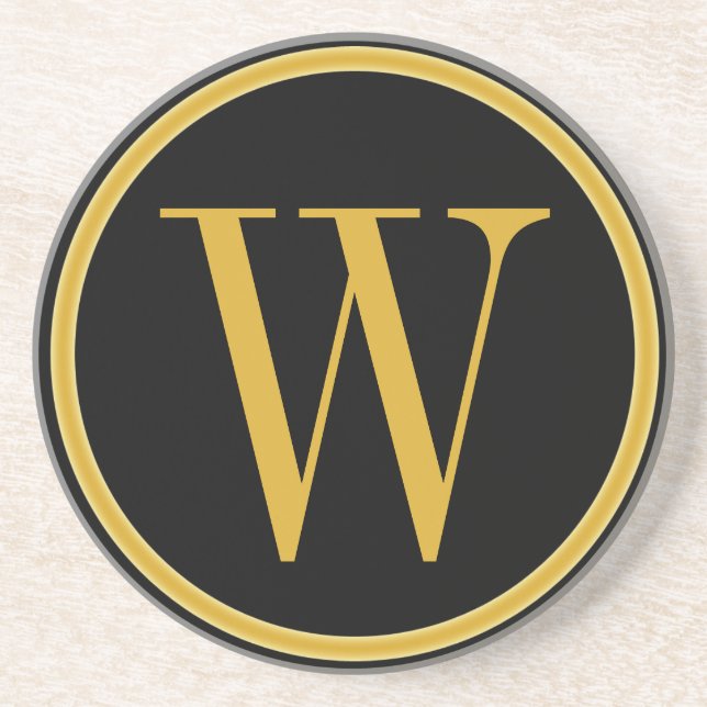 Monogrammed kustfartyg för klassiker underlägg (Framsidan)