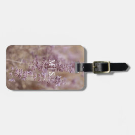 Monogrammed Lavender Montana Wildblommor Bagagebricka
