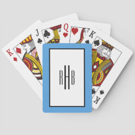 Monogrammed leka kortpokergåva för pappa casinokort