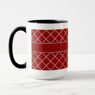 Monogrammed manar för röd diamant mugg