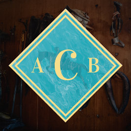 Monogrammed Marcular Turcos Horse Tack Trunk Klistermärken