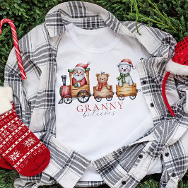 Monogrammed matchande familjejulfester t shirt