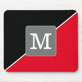 Monogrammed Modern and simple Black and red trendy Musmatta