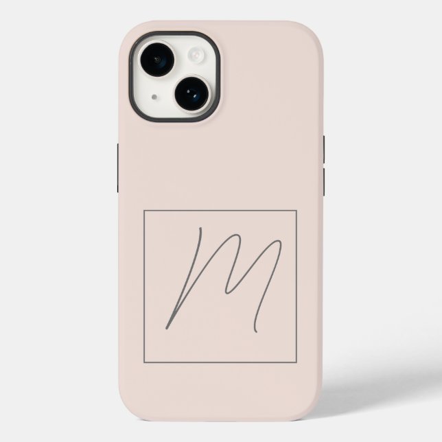 Monogrammed Modern, inledande oformaterat skript (Baksida)