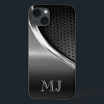 Monogrammed modern metallisk Look<br><div class="desc">Denna design presenterar en slät modern look med en sportig kant. Visat här i monochromatic toner för gråton, är detta fodral en bra som är prima för affärsprofessionellen eller den tillfälliga användaren. Du ska kärlekvisning av din telefon som täcktes i detta stilfulla fodral. Att att personifiera detta fodral med din...</div>