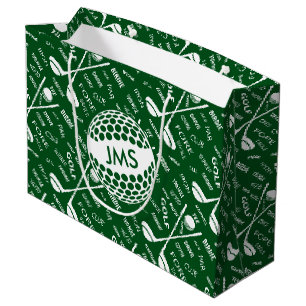 Monogrammed mönster för golfaren