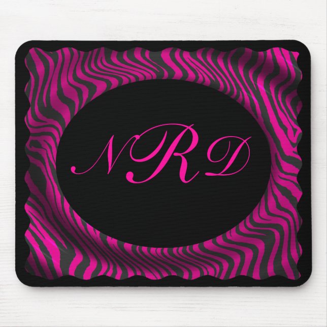 MONOGRAMMED--MOUSEPAD-ZEBRARANDDESIGN MUSMATTA (Framsidan)