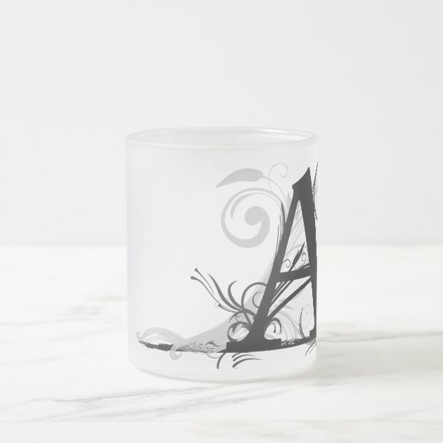 Monogrammed mugg "för A" - (Center)